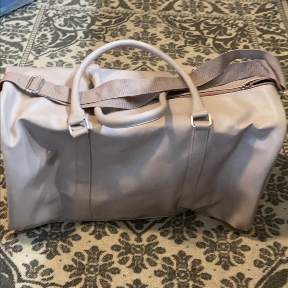 Dusty rose duffel bag